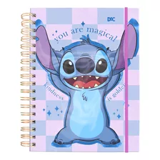 Caderno Smart Universitário Disney Dac Stitch Com 80 Folhas