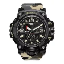 Relógio Masculino Smael1545 Militar Shock Esportivo Original