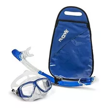 Prodive Premium Dry Top Snorkel Set Resistente Al Impacto Mr