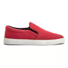 Slip On Urban Vermelho Confortavel Macio Tendencia Masc - Ag