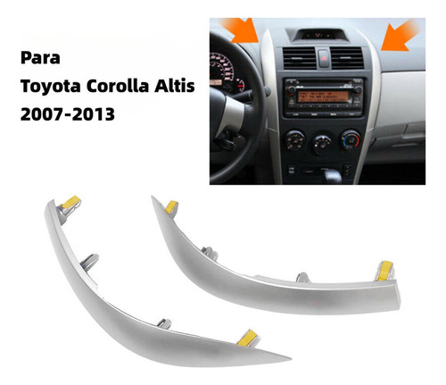 Embellecedor De Tablero Central De Toyota Corollaaltis 2009- Foto 2