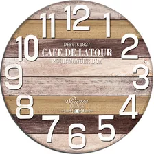 Reloj De Pared 29cm De Madera Modelos Vintage Deco Home