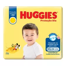 Fralda Descartáveis Infantil Huggies Proteção Dia Xg Tiras