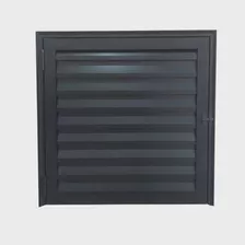 Portinhola Alçapão 50x50 Ventilada Alumínio Preto