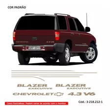 Adesivo Kit Faixa Lateral Chevrolet Blazer Executive 2003