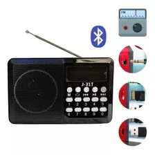 Radio Fm/am Portatil Com Pen Drive-cartão Sd Tomada E Pilha 110v/220v