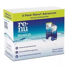 Renu Solución Para Lentes De Contacto Advanced 3 Pack 355ml