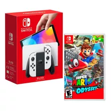 Consola Nintendo Switch Oled Blanco + Super Mario Odyssey