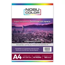 Papel Foto Matte A4 - 50 Hojas - 180 Gr.