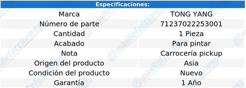 Parrilla P/pintar Mazda B2000 86-93 Tong Yang Foto 2