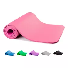 Tapete Yoga Pilates Fitness Ejercicio Portátil 10mm Grosor Color Rosa