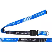 Chaveiro Honda Motos Cordão Com Engate Logo Azul