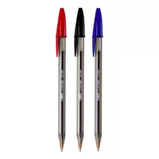 Caneta Bic Cristal Bold 1.6mm Kit C/03 Az/pr/vm