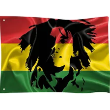 Bandeira Do Bob Marley Reggae Jamaica Rastafari 0,9 X 1,3 M