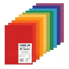 Canson Mi Teintes T. 50x65cm 160g Set X10 Colores Brillantes