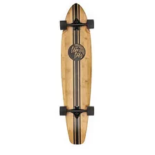 Tabla Skateboard Larga De 44'' En Bamboo Color Canal Negro