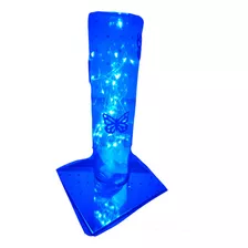 15 Espejos Cuadrados Y 15 Alambre Led Azul