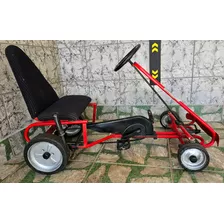 Pedal Kart Kartbike Com Rodas De Borrachas Antigo Raro