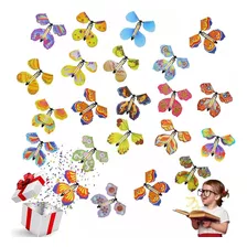 12 Pz Mariposa Voladora Plástico Juguete Mágico Regalo Niños