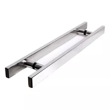 Puxador Inox Chato 70cm Barra Larga Top Polido