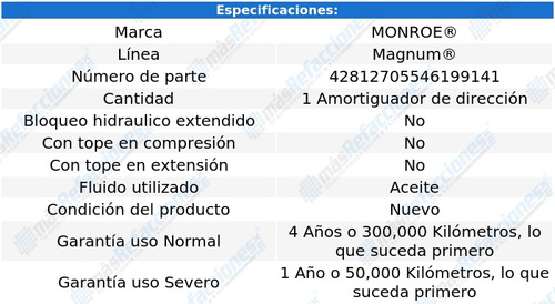 Amortiguador Direccion Ford Explorer 4x4 1995-2001 Foto 3