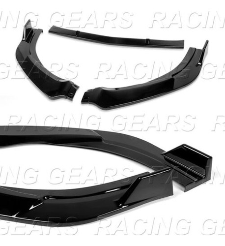 Painted Black Ms-style Front Bumper Splitter Spoiler Lip Mmi Foto 2