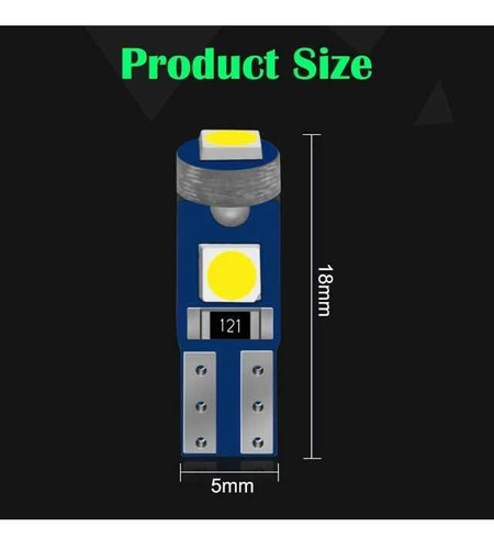 4x Focos T5 Mini Pellizco Para Tablero Con 3 Smd Led Blanco Foto 4