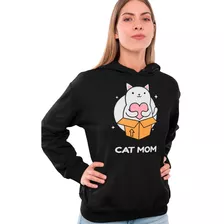 Polerón Moda - Nacional Juvenil - Cat Mom Gato - Mujer 