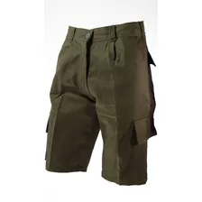 Bermuda Hombre Cargo Reforzada - Linco - Gabardina T/ Grafa 