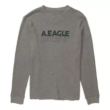 Playera American Eagle Casual Con Manga Larga Para Hombre 