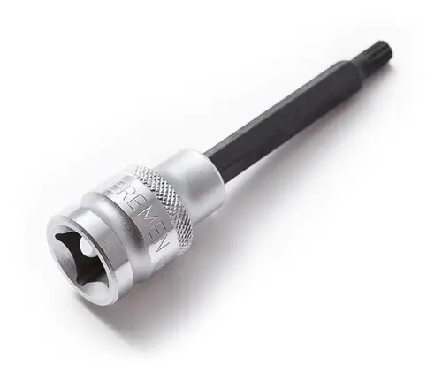 Llave Tubo Punta Multiestria Tamper Bremen 14x100 - 1/2 5809 Color Gris