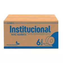 Papel Higiénico Institucional Jumbo Caja C/6 Rollos 300mts