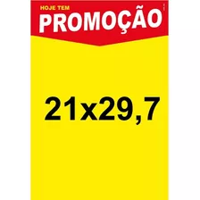 Cartaz Promoção A4 Sulfite Supermercado - 200 Unds + Brinde