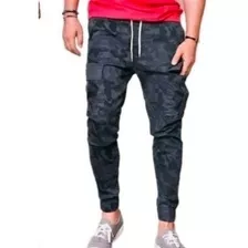 Jogger Cargo De Hombre. Gabardina Stresh Moda Casual