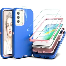 Funda Para Samsung Galaxy S21 Fe 5g - Azul/rosa