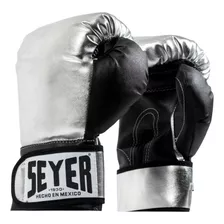 Guantes De Box Marca Seyer, Metal Pro, 14 Oz, Mediano Plata