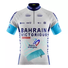Camisa Ciclismo Masculina Camiseta Pro Tour Bahrain Uv 50+