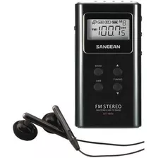 Radio De Bolsillo Sangean Dt180blk Am/fm Digital Negro