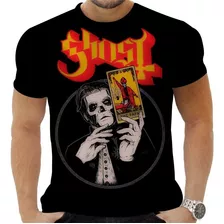 Camiseta Camisa Personalizada Metal Banda Rock Ghost 43