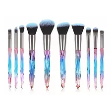 Brochas De Maquillaje - 10 In 1 Professional Premium Crystal