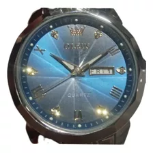 Reloj Olevs 9931 Azul Facetado