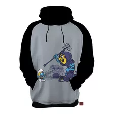 Blusa De Frio Moletom Smurf Esqueleto He-man Desenhos Hd 01