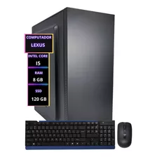 Pc Cpu Computador Intel Core I5 8gb Ssd 120gb + Kit S/fio