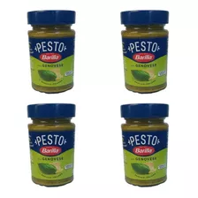 Molho Pesto Barilla Pote De Vidro Kit Com 4 Unidades De 190g