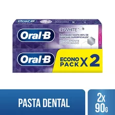 Pasta Dental Oral B 3d White Brilliant Fresh 2 Un X 67 Ml