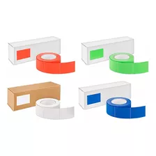 4 Etiquetas Adhesivas Colores Surtidos Para Inventario 2x3 