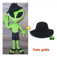 Boneco Etdabr Et Verde Mais Chapeu Cata Ovo Caminhoneiro