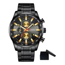 Relógio Masculino Curren Militar De Luxo Quartzo Modelo 8351