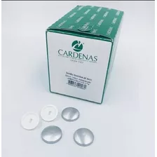 Kit Botão Cardenas De Forrar 16 E 20mm Pé Branco