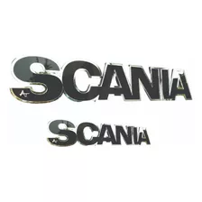 Placa Emblema Scania Linha P 2007 Abaixo Em Acrílico